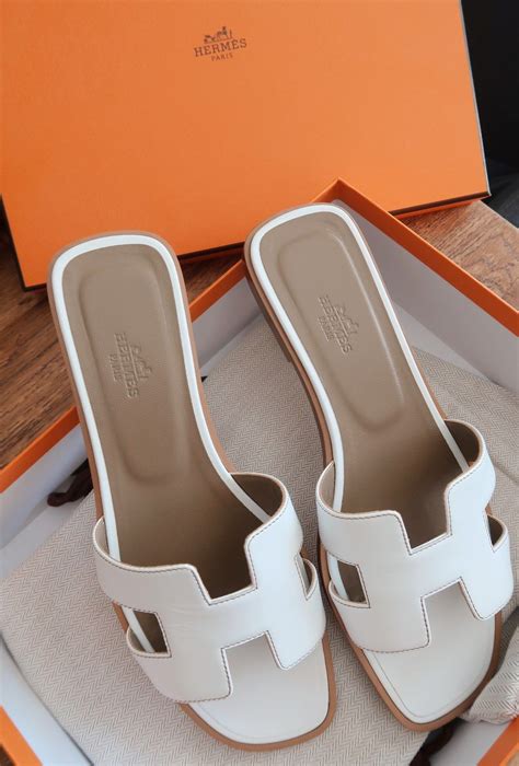 hermes white sandals|Hermes sandals with ankle strap.